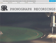 Tablet Screenshot of phonographrecordings.com